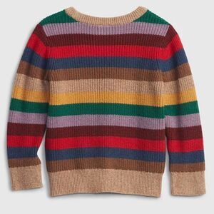 baby GAP Striped Crewneck Sweater, Cotton Wool Blend Toddler 2 Years